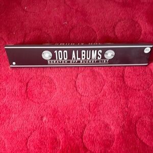 100 Albums Scratch Off Bucket List POSTER